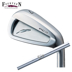 フォーティーン PC3 ('24) ニッケルクロムメッキ仕上げ #7～PW 4本組 N.S.PRO 1050GH 日本シャフト社製 FOURTEEN 2024年5月17日発売 特注カスタムの画像