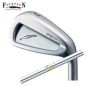 フォーティーン PC3 ('24) ニッケルクロムメッキ仕上げ #7～PW 4本組 N.S.PRO 850GH 日本シャフト社製 FOURTEEN 2024年5月17日発売 特注カスタムの画像