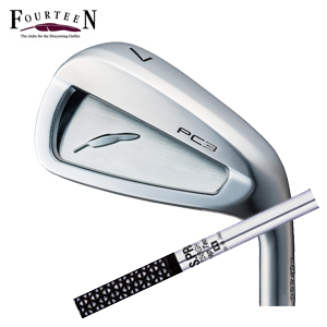 フォーティーン PC3 ('24) ニッケルクロムメッキ仕上げ #7～PW 4本組 N.S.PRO 750GH 日本シャフト社製 FOURTEEN 2024年5月17日発売 特注カスタムの画像