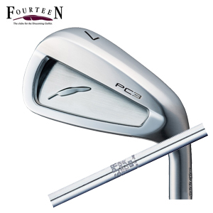 フォーティーン PC3 ('24) ニッケルクロムメッキ仕上げ 単品アイアン #5,#6 N.S.PRO 1150GH TOUR 日本シャフト FOURTEEN2024年5月17日発売 特注カスタムの画像