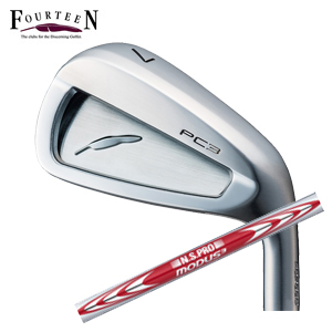 フォーティーン PC3 ('24) ニッケルクロムメッキ仕上げ 単品アイアン #5,#6 N.S.PRO MODUS3 TOUR105 FOURTEEN2024年5月17日発売 特注カスタムの画像