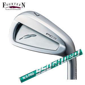 フォーティーン PC3 ('24) ニッケルクロムメッキ仕上げ #7～PW 4本組 N.S.PRO 950GH neo ネオ 日本シャフト社製 FOURTEEN 2024年5月17日発売 特注カスタムの画像