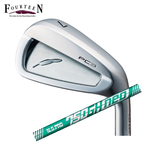 フォーティーン PC3 ('24) ニッケルクロムメッキ仕上げ #7～PW 4本組 N.S.PRO 750GH neo ネオ 日本シャフト社製 FOURTEEN 2024年5月17日発売 特注カスタムの画像