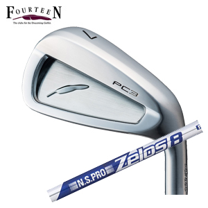 フォーティーン PC3 ('24) ニッケルクロムメッキ仕上げ 単品アイアン #5,#6 N.S.PRO ZELOS 8 NSプロ ゼロスエイト FOURTEEN2024年5月17日発売 特注カスタムの画像