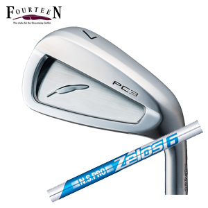 フォーティーン PC3 ('24) ニッケルクロムメッキ仕上げ 単品アイアン #5,#6 N.S.PRO ZELOS6 ゼロスシックス FOURTEEN2024年5月17日発売 特注カスタムの画像