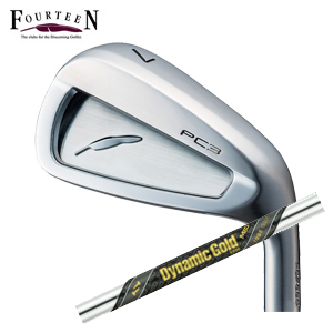 フォーティーン PC3 ('24) ニッケルクロムメッキ仕上げ 単品アイアン #5,#6 ダイナミックゴールドMID TOUR ISSUE FOURTEEN2024年5月17日発売 特注カスタムの画像