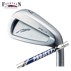 フォーティーン PC3 ('24) ニッケルクロムメッキ仕上げ 単品アイアン #5,#6 プロジェクトX PROJECT X トゥルーテンパー FOURTEEN2024年5月17日発売 特注カスタムの画像
