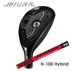 三浦技研 H-100 ハイブリッド　KBS PGH/PLAYERS GRAPHITE HYBRID FST社製の画像