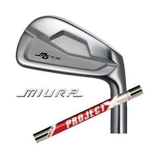 三浦技研 TC-101 Forged #5～PW 6本組 プロジェクトX レッド PROJECT X RED(トゥルーテンパー社製)の画像