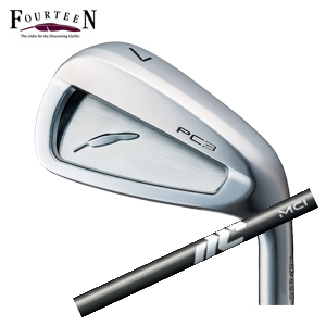 フォーティーン PC3 ('24) ニッケルクロムメッキ仕上げ #7～PW 4本組 NEW MCI フジクラ社製 FOURTEEN 2024年5月17日発売 特注カスタムの画像