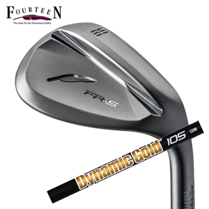 フォーティーン FR-5 ウェッジ ダイヤモンドブラックサテン仕上げ ダイナミックゴールド105オニキスブラック ONYX BLACK トゥルーテンパー社製 FOURTEEN 特注カスタムの画像