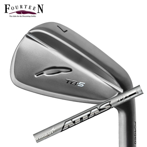 フォーティーン 2025 TB-5 FORGED ダイヤモンドブラックサテン仕上げ #6～PW 5本組 ATTAS IRON 40,50,60,80 アッタスアイアン FOURTEEN 特注カスタムの画像