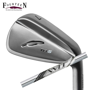 フォーティーン 2025 TB-5 FORGED ダイヤモンドブラックサテン仕上げ 単品アイアン#5 NEW AMT SILVERトゥルーテンパー社製 FOURTEEN 特注カスタムの画像