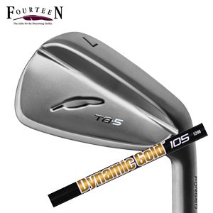 フォーティーン 2025 TB-5 FORGED ダイヤモンドブラックサテン仕上げ 単品アイアン#5 ダイナミックゴールド105オニキスブラック FOURTEEN 特注カスタムの画像