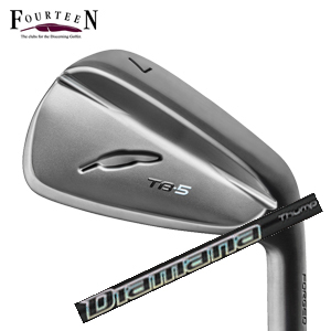 フォーティーン 2025 TB-5 FORGED ダイヤモンドブラックサテン仕上げ #6～PW 5本組 Diamana Thump Iron ディアマナサンプアイアン FOURTEEN 特注カスタムの画像