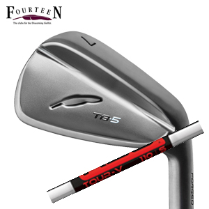 フォーティーン 2025 TB-5 FORGED ダイヤモンドブラックサテン仕上げ 単品アイアン#5 KBS TOUR-V KBSツアーV FST社製 FOURTEEN 特注カスタムの画像