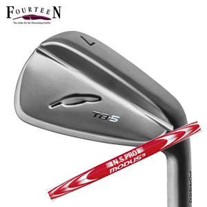 フォーティーン 2025 TB-5 FORGED ダイヤモンドブラックサテン仕上げ #6～PW 5本組 N.S.PRO MODUS3 SYSTEM3 TOUR125 FOURTEEN 特注カスタムの画像