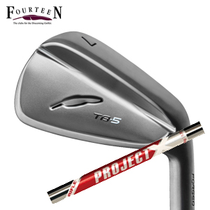 フォーティーン 2025 TB-5 FORGED ダイヤモンドブラックサテン仕上げ 単品アイアン#5 プロジェクトX レッド PROJECT X REDトゥルーテンパー FOURTEEN 特注カスタムの画像
