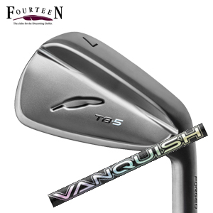 フォーティーン 2025 TB-5 FORGED ダイヤモンドブラックサテン仕上げ #6～PW 5本組 VANQUISH IRON 三菱ケミカル社製 FOURTEEN 特注カスタムの画像