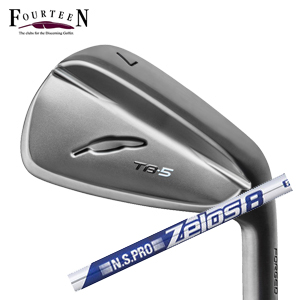 フォーティーン 2025 TB-5 FORGED ダイヤモンドブラックサテン仕上げ #6～PW 5本組 N.S.PRO ZELOS 8 NSプロ ゼロスエイト FOURTEEN 特注カスタムの画像