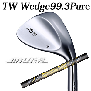 三浦技研 TW ウェッジ 純鉄  ダイナミックゴールドMID 95 TOUR ISSUE Gunmetal(ミッド95ツアーイシューガンメタル) TW Wedge 99.3 Pureの画像