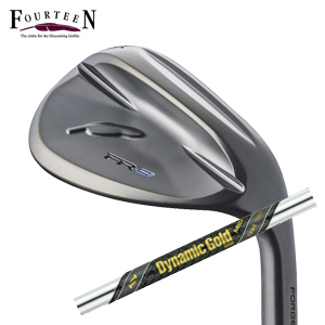 フォーティーン 2026 FR-3 ウェッジ ダイヤモンドブラックサテン仕上げ ダイナミックゴールドMID TOUR ISSUE(ミッドツアーイシュー) FOURTEEN 特注カスタムの画像