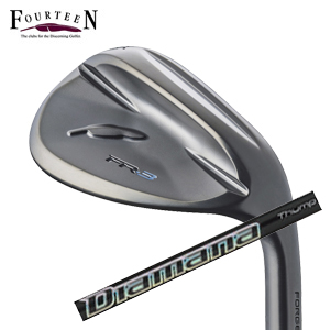 フォーティーン 2026 FR-3 ウェッジ ダイヤモンドブラックサテン仕上げ Diamana Thump Iron ディアマナサンプアイアン 三菱ケミカル社製 FOURTEEN 特注カスタムの画像