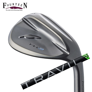 フォーティーン 2026 FR-3 ウェッジ ダイヤモンドブラックサテン仕上げ TRAVIL IRON トラヴィルアイアン フジクラ社製 FOURTEEN 特注カスタムの画像