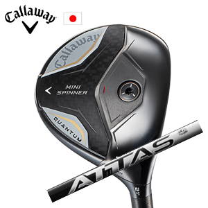 キャロウェイ QUANTUM MINI SPINNERフェアウェイウッド ATTAS RX ULTRA BLACK ウルトラ ブラック Callaway 日本仕様 特注カスタム 2026年4月発売の画像