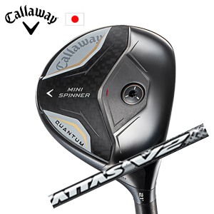 キャロウェイ QUANTUM MINI SPINNERフェアウェイウッド ATTAS V2 ジ・アッタス V2 USTマミヤ Callaway 日本仕様 特注カスタム 2026年4月発売の画像