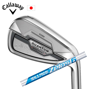キャロウェイ QUANTUM MAX FAST アイアン #7〜PW,AW 5本組 N.S.PRO ZELOS6 ゼロスシックス Callaway 日本仕様 特注カスタム 2026年2月発売の画像