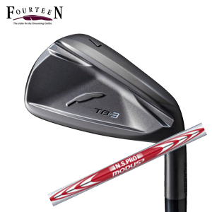 フォーティーン 2026 TB-3 FORGED ダイヤモンドブラックサテン仕上げ  #7～PW 4本組 N.S.PRO MODUS3 TOUR105 FOURTEEN 特注カスタムの画像
