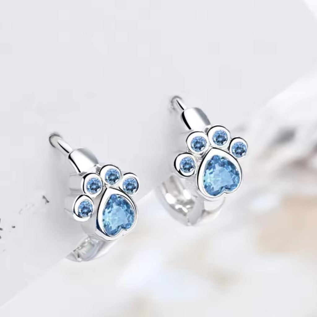 肉球リングピアス*ブルーの画像