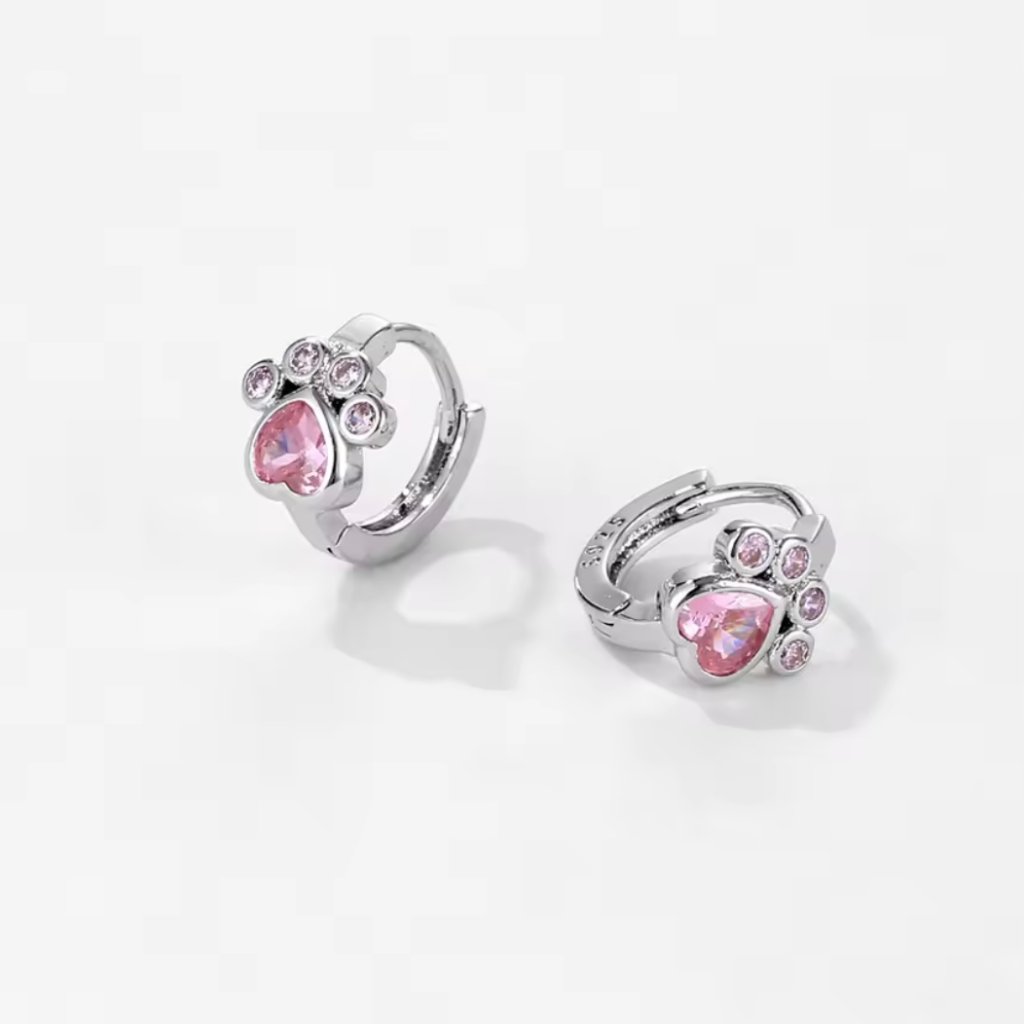 肉球リングピアス*ピンクの画像