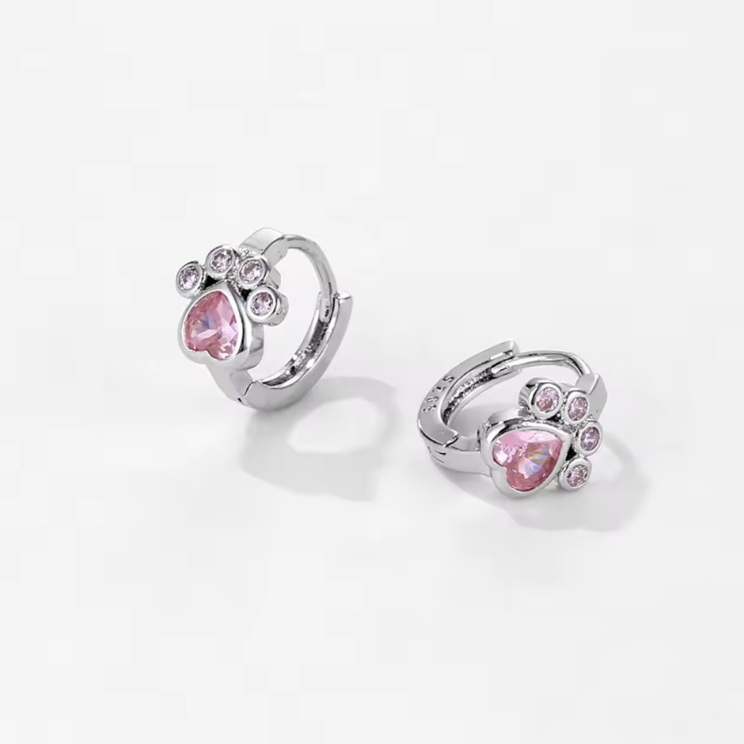 肉球リングピアス*ピンクの画像