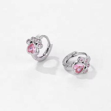 肉球リングピアス*ピンクの画像