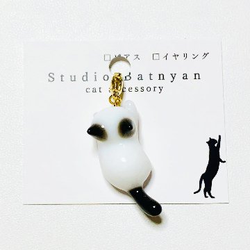 白黒猫チャーム画像