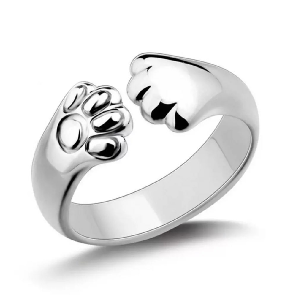 猫の手リング*シルバーの画像