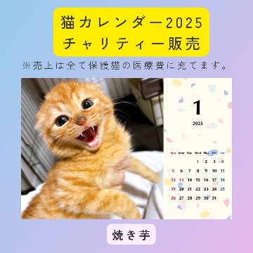 焼き芋2025年カレンダーの画像