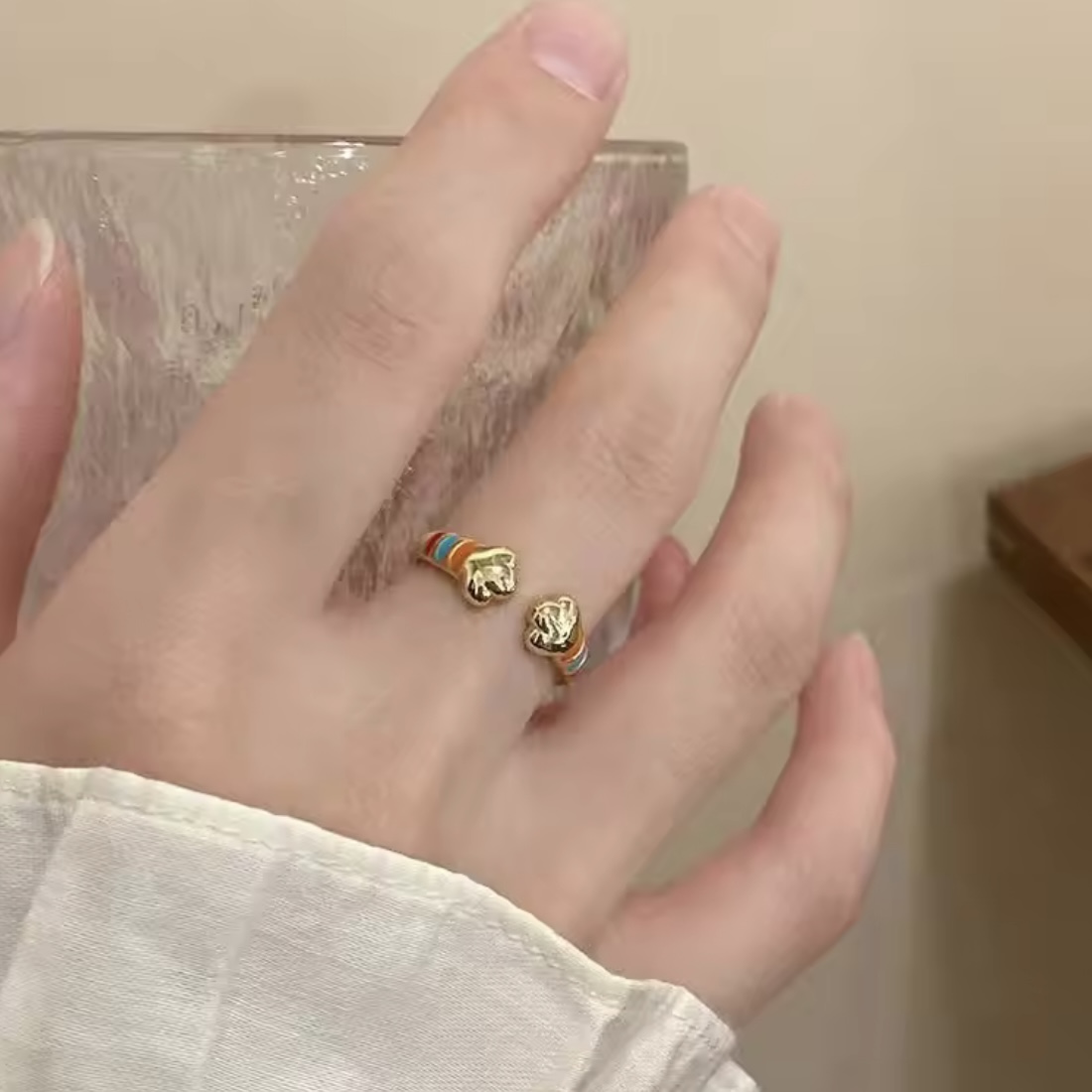 にじ猫リングの画像