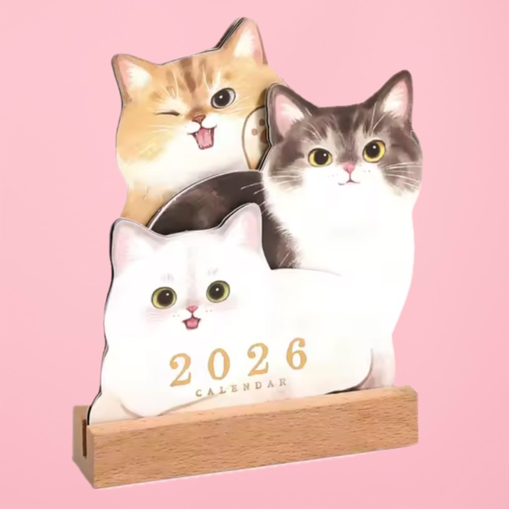2026年猫カレンダーの画像