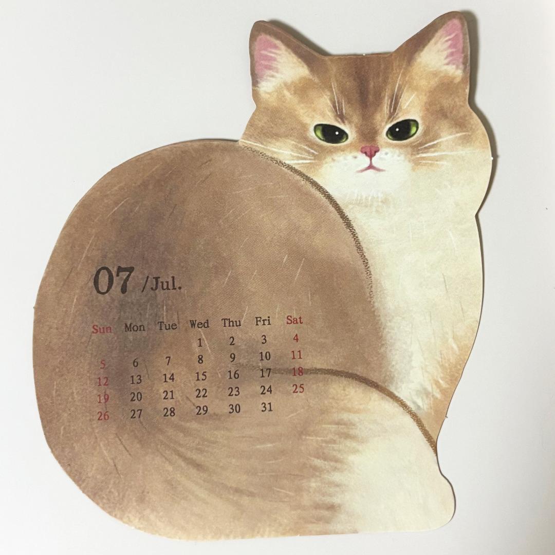 2026年猫カレンダーの画像