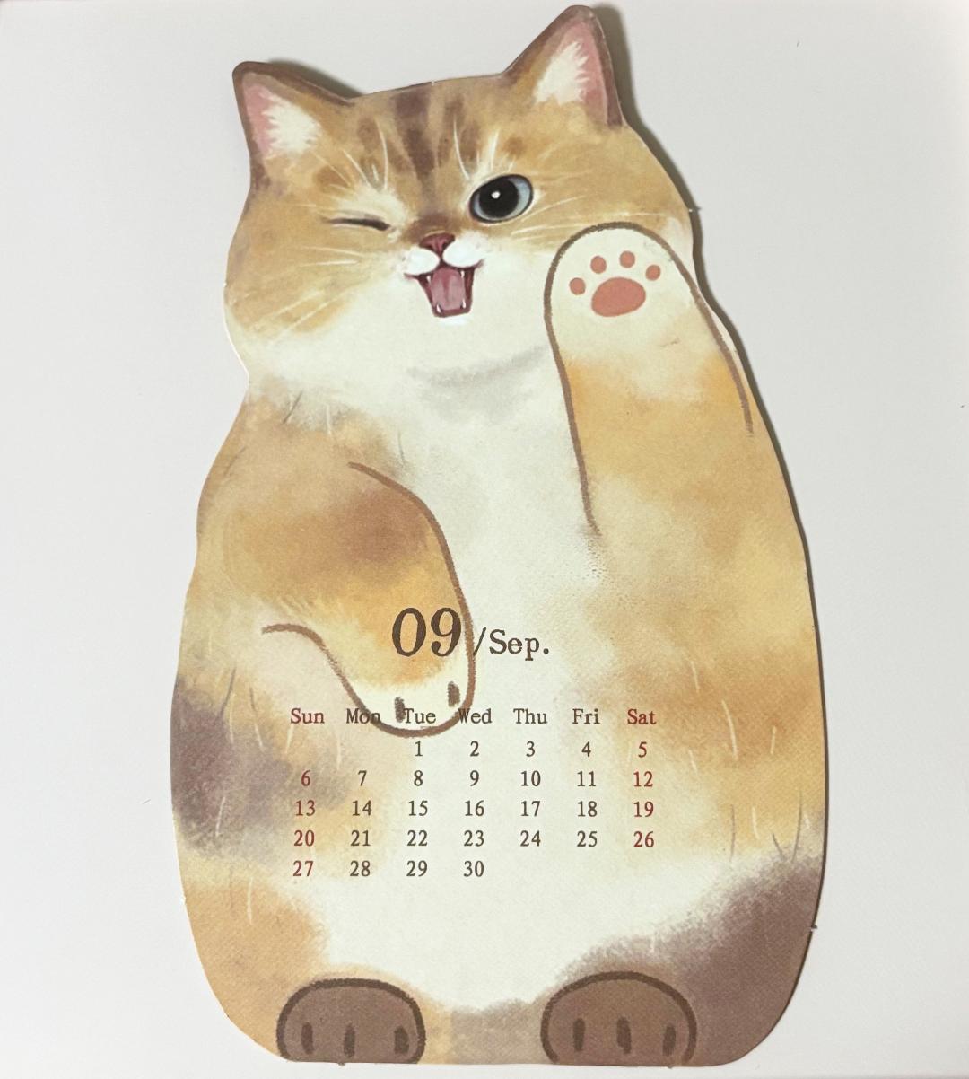 2026年猫カレンダーの画像