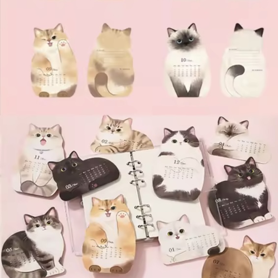2026年猫カレンダーの画像