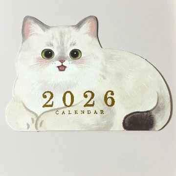 2026年猫カレンダーの画像