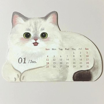 2026年猫カレンダーの画像