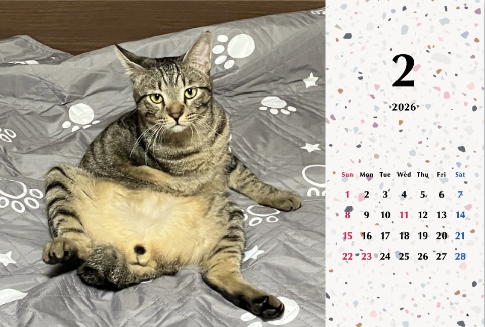 甘栗2026年カレンダーの画像