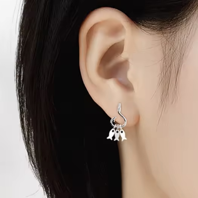 魚ピアス*シルバーの画像