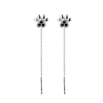 肉球ドロップピアス*925シルバーの画像