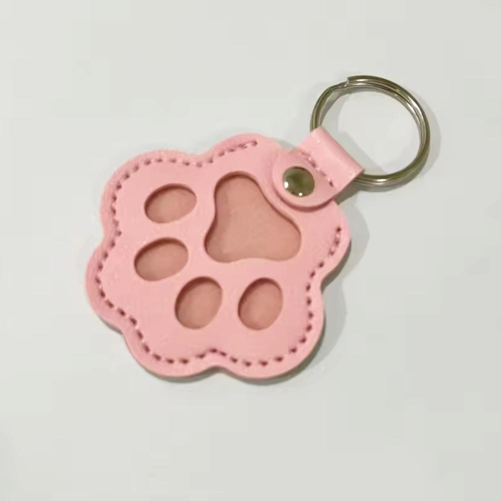 猫の毛キーホルダー*ピンクの画像